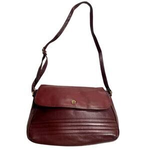 VTG Etienne Aigner Crossbody Shoulder Saddle Bag Purse Leather Red